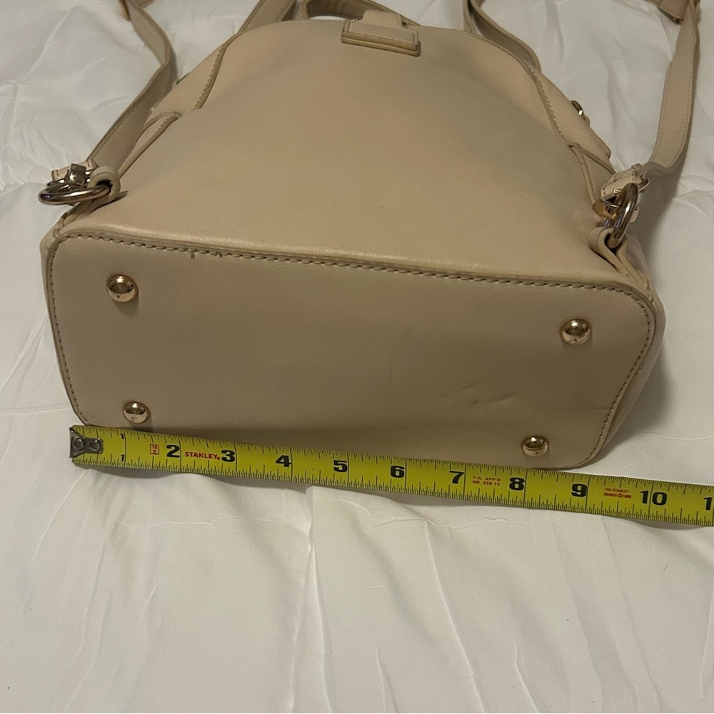 Floral Embellished Cream Boho Mini Backpack - Picture 14 of 16